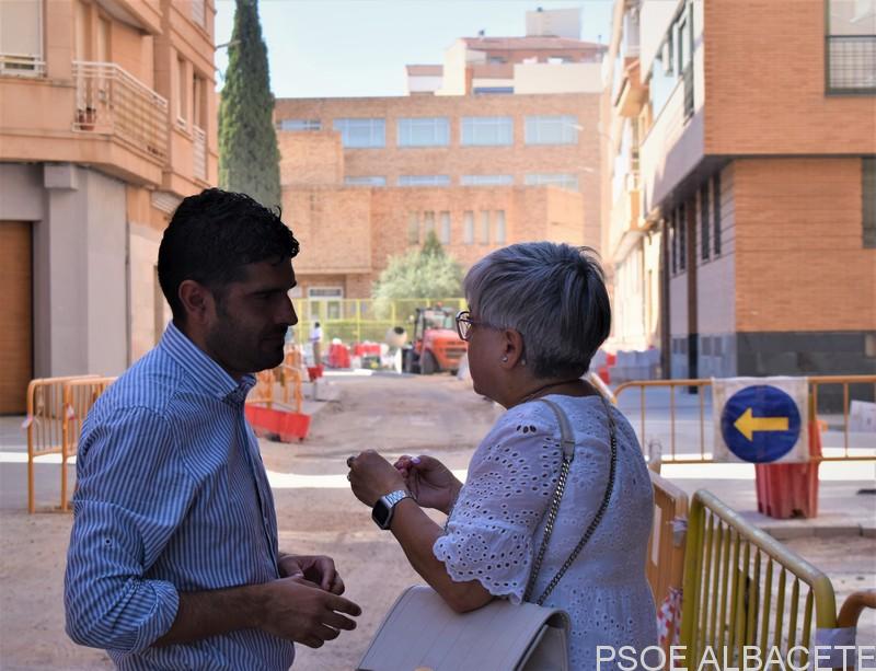 El PSOE exige a Manuel Serrano mayor diligencia y responsabilidad, para que se concluyan las obras de la calle Santa Quiteria, Puerta de Valencia y Puerta de Murcia