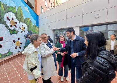 Inauguración de los murales del centro de Autonomía Ágora